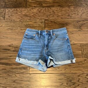 Madewell High Rise Denim Shorts Size 27